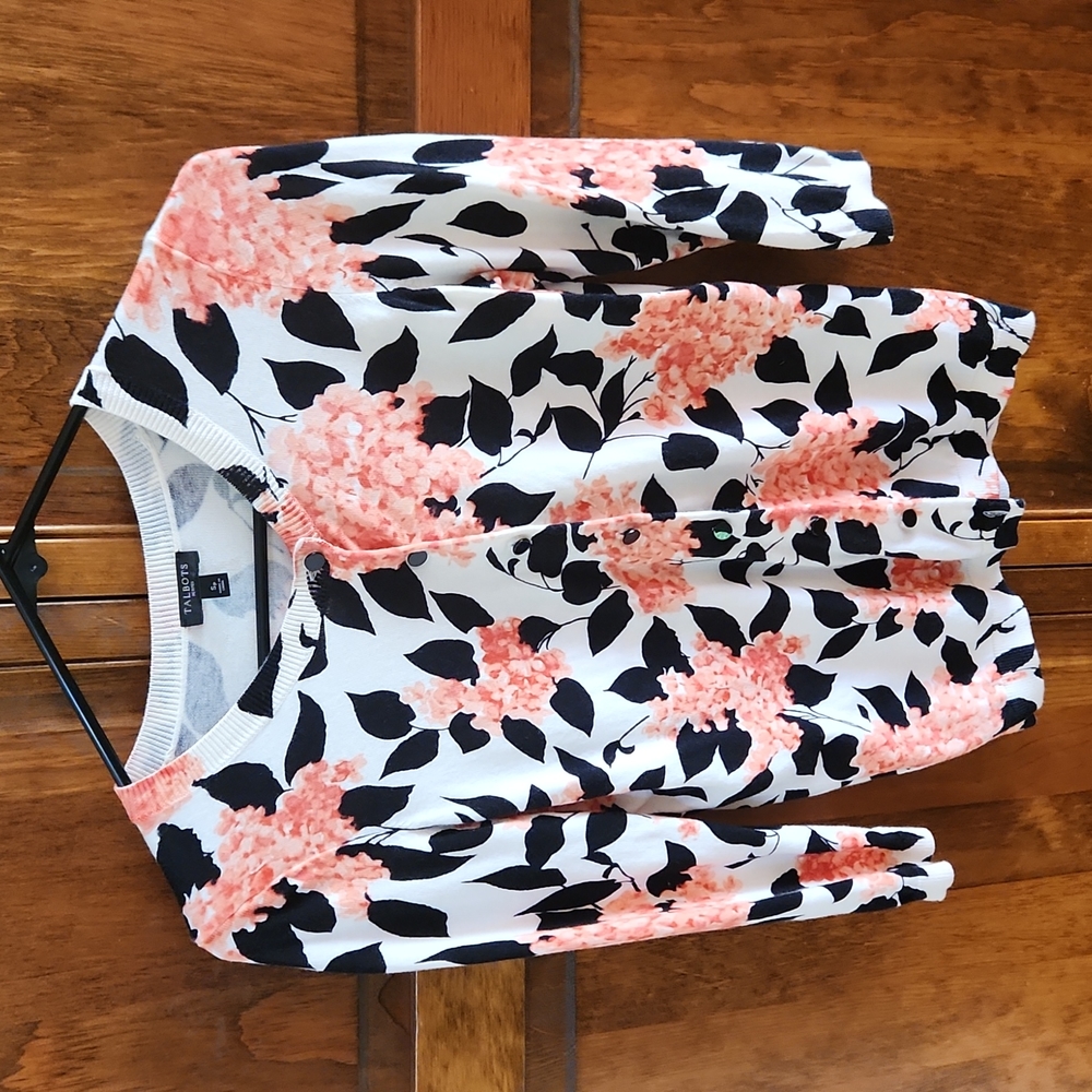 Talbott floral cardigan